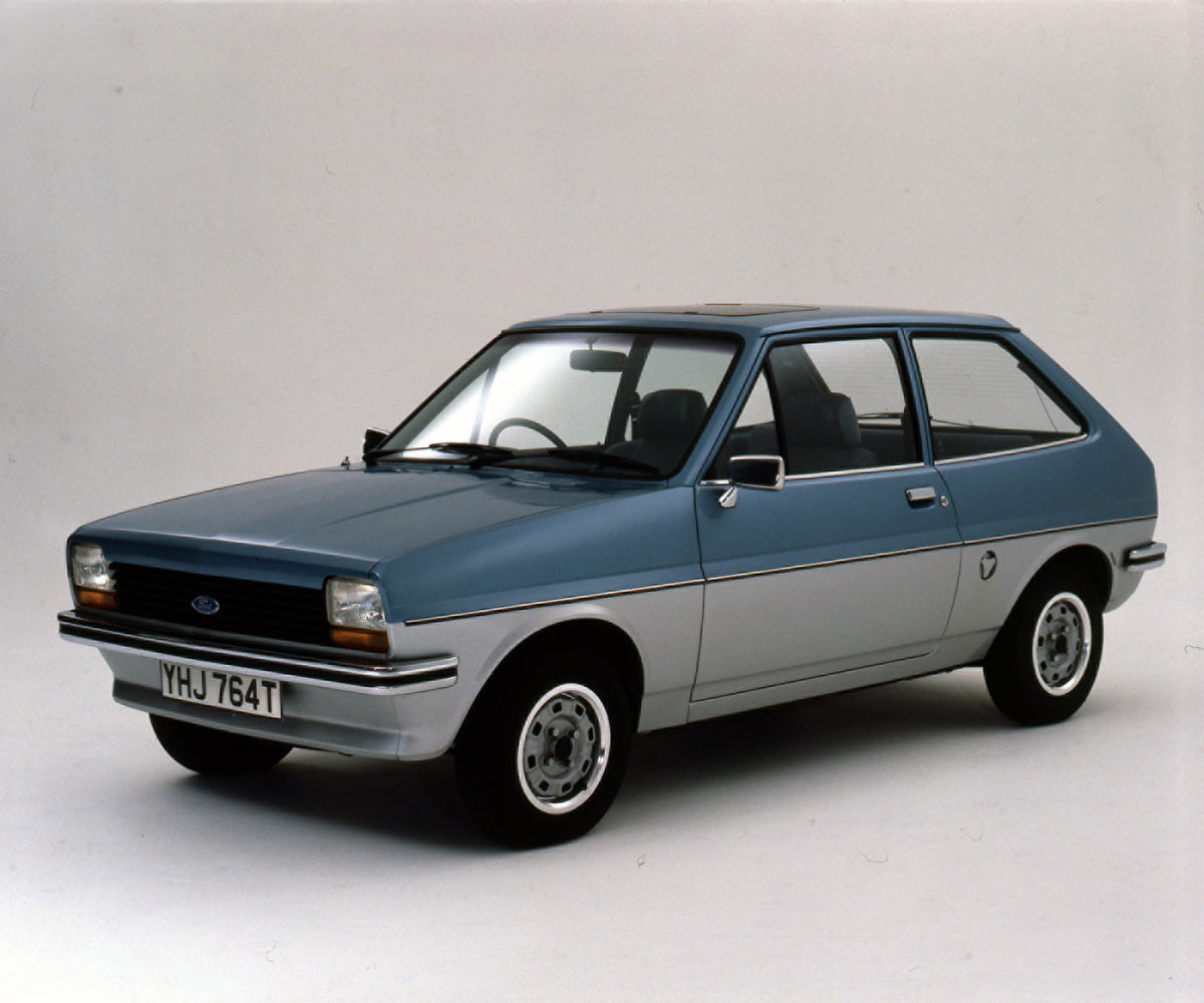 This archival image documents the 1978 Ford Fiesta Mark I 2 Tone 1.1 L in studio and is preserved in the Ford Heritage Vault as part of Ford Motor Company's historic photographic archive. Free for personal, non-commercial use. Ford Heritage Vault ...