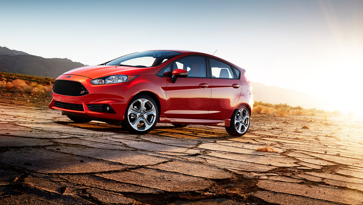 This archival image documents the 2015 Ford Fiesta ST scenic desert and is preserved in the Ford Heritage Vault as part of Ford Motor Company's historic photographic archive. Free for personal, non-commercial use. Ford Heritage Vault reference AR-...