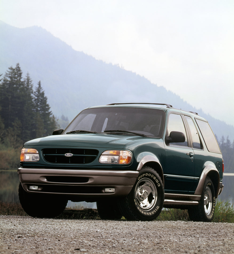 This archival image documents the 1996 Ford Explorer Sport and is preserved in the Ford Heritage Vault as part of Ford Motor Company's historic photographic archive. Free for personal, non-commercial use. Ford Heritage Vault reference AR-2008-8.1....