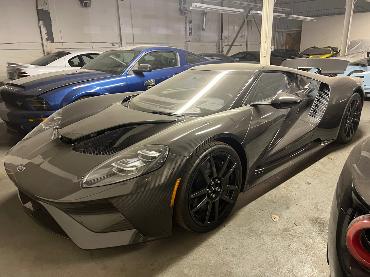 This archival image documents the 2017 Ford GT and is preserved in the Ford Heritage Vault as part of Ford Motor Company's historic photographic archive. Free for personal, non-commercial use. Ford Heritage Vault reference AR-2024-9.3.1.18.