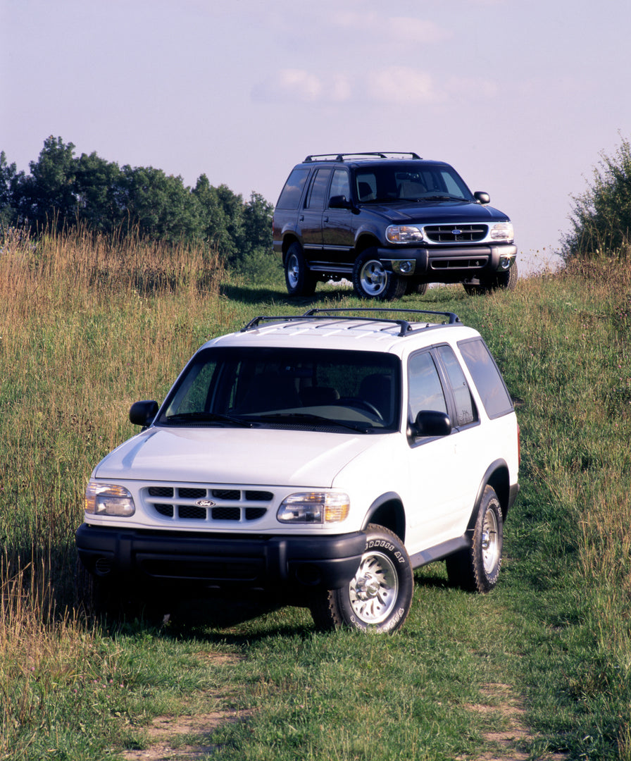 This archival image documents the 1999 Ford Explorer XLT Sport and is preserved in the Ford Heritage Vault as part of Ford Motor Company's historic photographic archive. Free for personal, non-commercial use. Ford Heritage Vault reference AR-2008-...