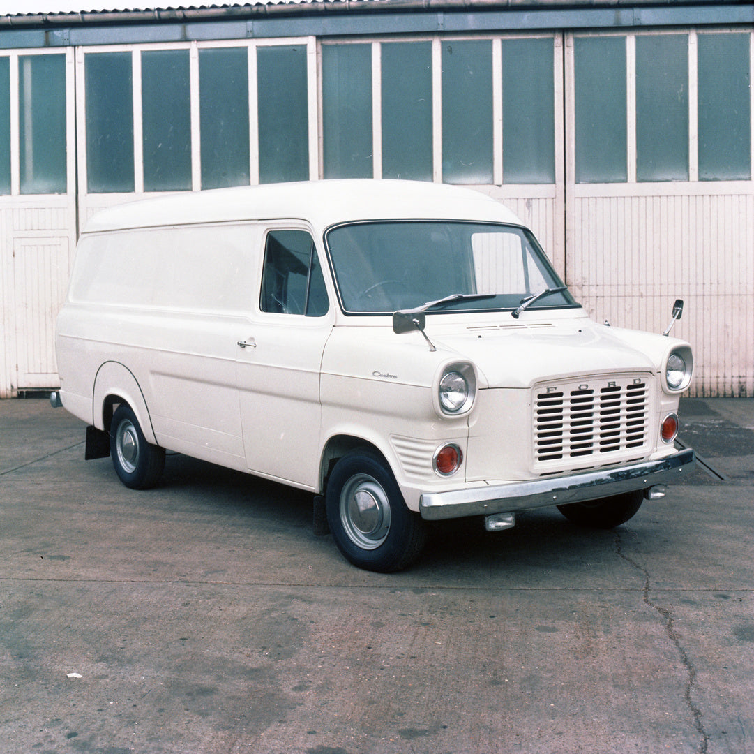 This archival image documents the 1973 Ford Transit Mark I 100 L Diesel Long Wheelbase in front of building and is preserved in the Ford Heritage Vault as part of Ford Motor Company's historic photographic archive. Free for personal, non-commercia...