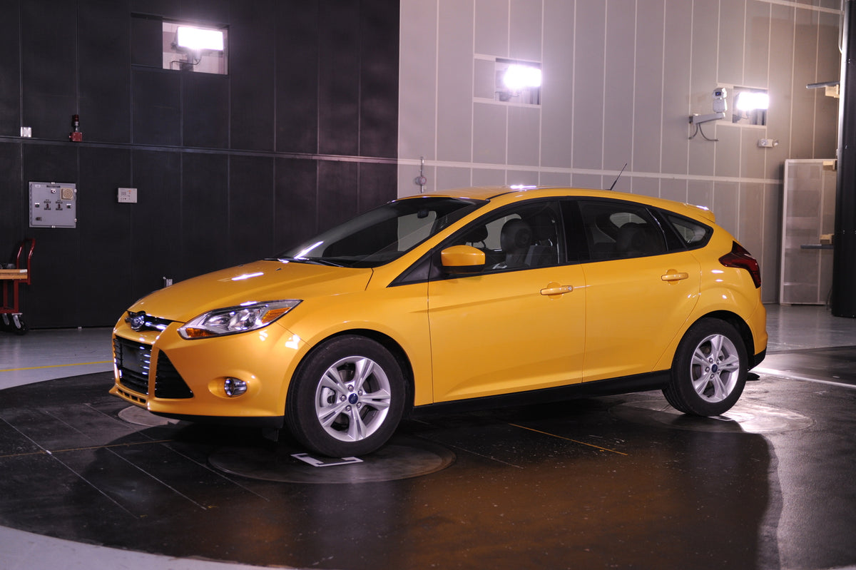 This archival image documents the 2010 Ford Focus at Wind Tunnel and is preserved in the Ford Heritage Vault as part of Ford Motor Company's historic photographic archive. Free for personal, non-commercial use. Ford Heritage Vault reference AR-200...