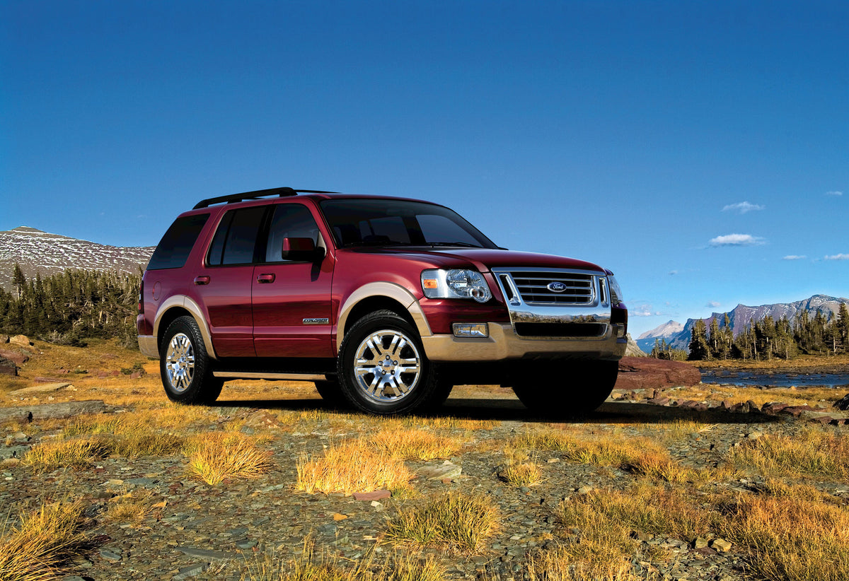 This archival image documents the 2008 Ford Explorer and is preserved in the Ford Heritage Vault as part of Ford Motor Company's historic photographic archive. Free for personal, non-commercial use. Ford Heritage Vault reference AR-2008-8.1.4.5893.