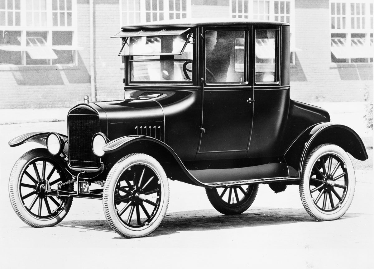 This archival image documents the 1923 Ford Model T Coupe and is preserved in the Ford Heritage Vault as part of Ford Motor Company's historic photographic archive. Free for personal, non-commercial use. Ford Heritage Vault reference AR-2008-8.1.4...