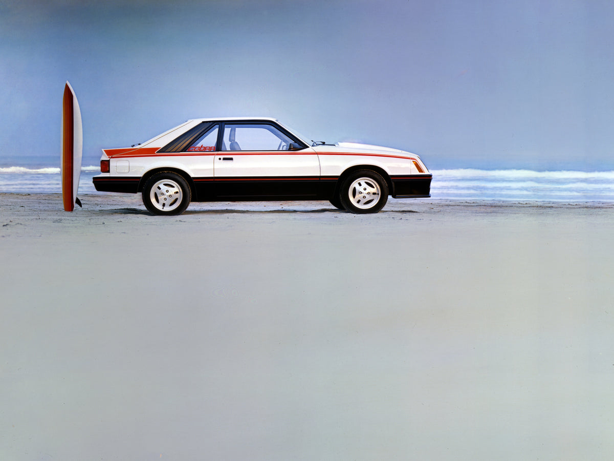 This archival image documents the 1981 Ford Mustang Cobra and is preserved in the Ford Heritage Vault as part of Ford Motor Company's historic photographic archive. Free for personal, non-commercial use. Ford Heritage Vault reference AR-2008-8.1.4...