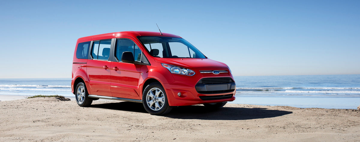 This archival image documents the 2015 Ford Transit Connect Wagon on beach and is preserved in the Ford Heritage Vault as part of Ford Motor Company's historic photographic archive. Free for personal, non-commercial use. Ford Heritage Vault refere...