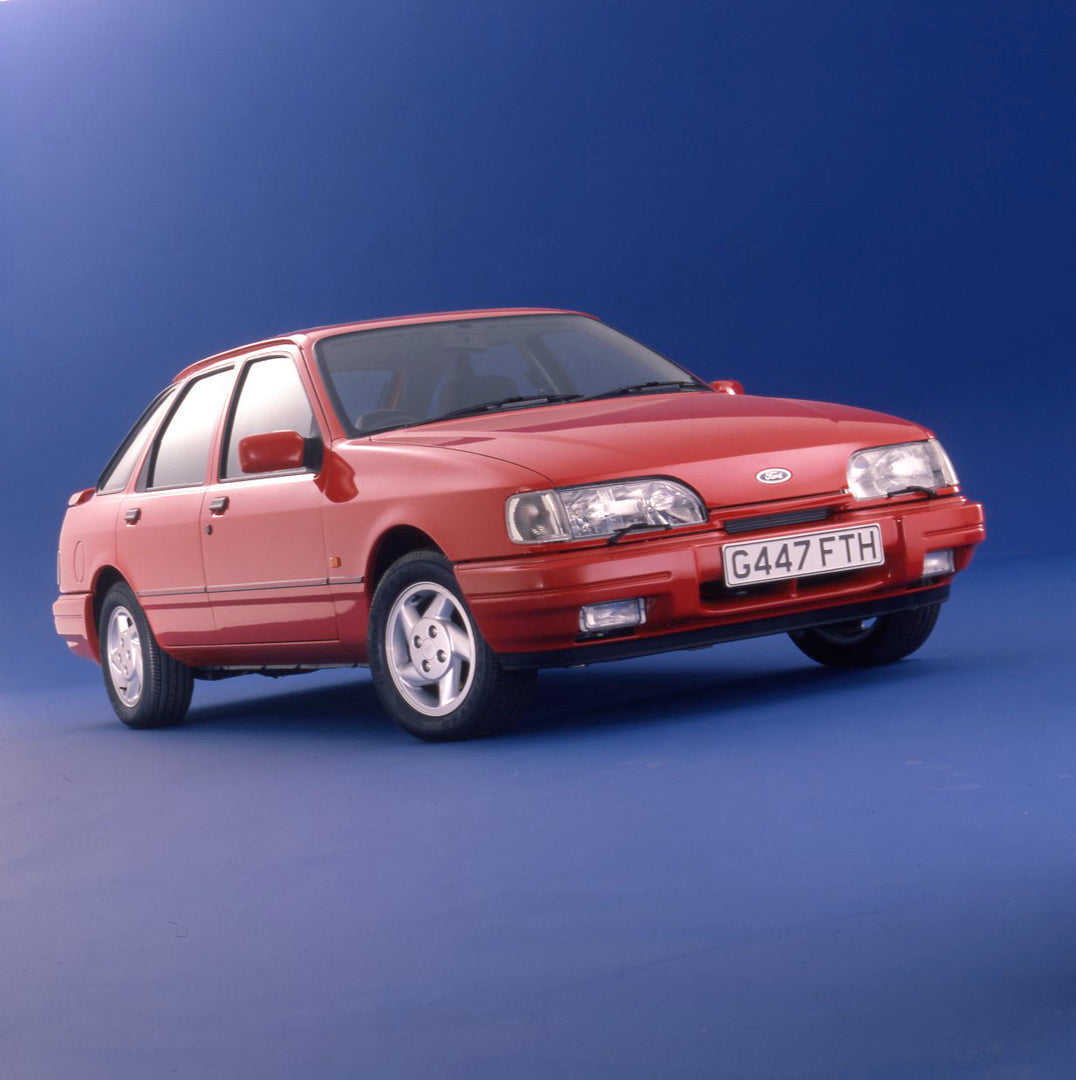 This archival image documents the 1989 Ford Sierra Mark II Sapphire 2000 R in studio and is preserved in the Ford Heritage Vault as part of Ford Motor Company's historic photographic archive. Free for personal, non-commercial use. Ford Heritage Va...