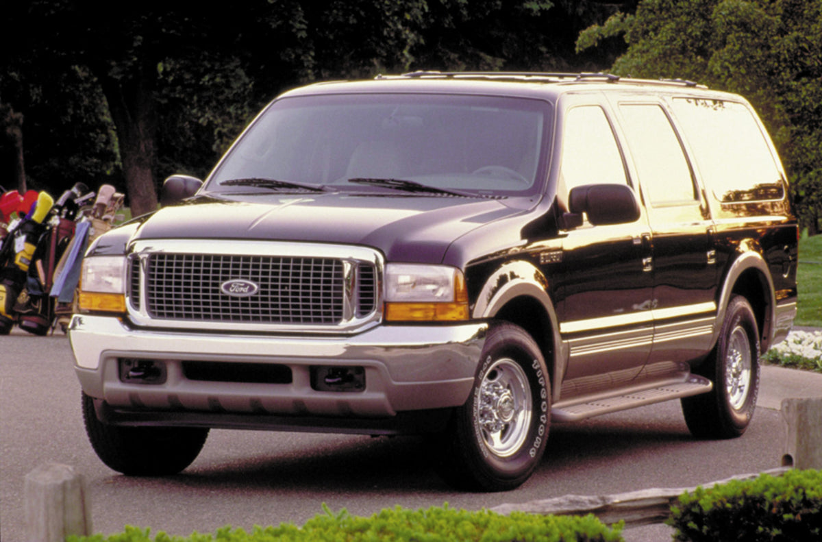 This archival image documents the 1999 Ford Excursion and is preserved in the Ford Heritage Vault as part of Ford Motor Company's historic photographic archive. Free for personal, non-commercial use. Ford Heritage Vault reference AR-2008-8.1.2.7060.