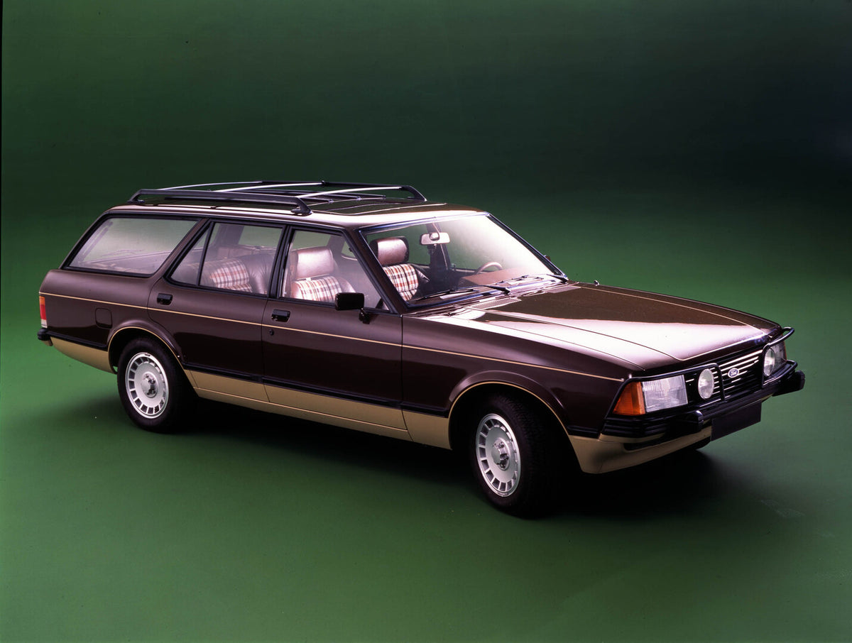 This archival image documents the 1978 Ford Granada Estate Hunter-Chasseur wagon in studio 1978-206-1 and is preserved in the Ford Heritage Vault as part of Ford Motor Company's historic photographic archive. Free for personal, non-commercial use....