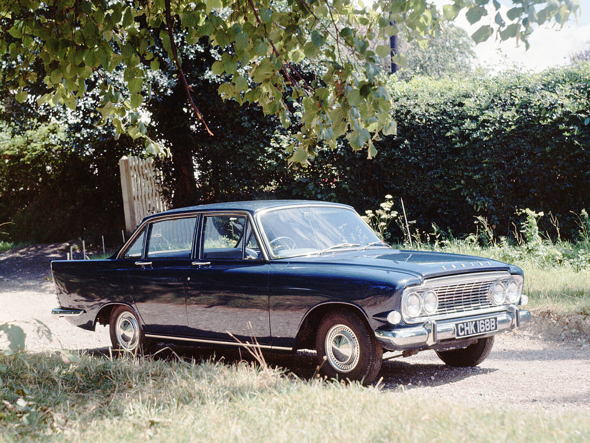This archival image documents the 1962 Ford Zodiac MKIII side view scenic and is preserved in the Ford Heritage Vault as part of Ford Motor Company's historic photographic archive. Free for personal, non-commercial use. Ford Heritage Vault referen...