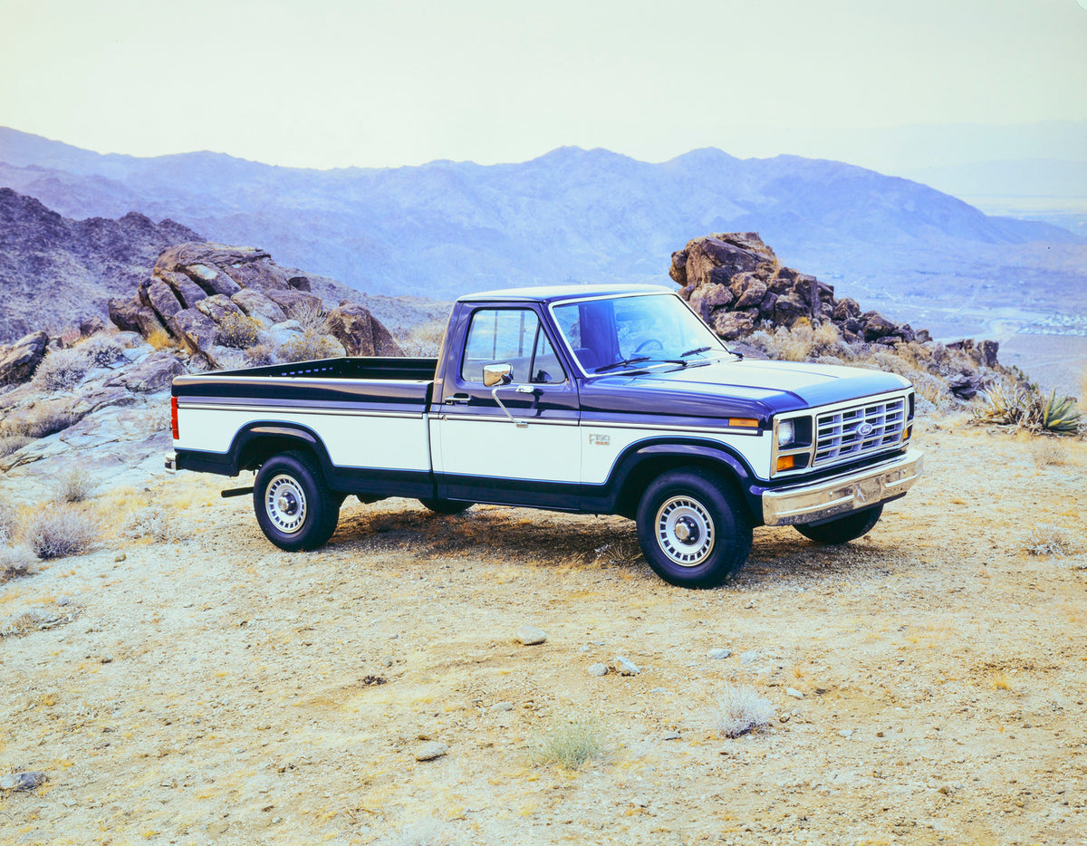 This archival image documents the 1985 Ford F-150 XLT and is preserved in the Ford Heritage Vault as part of Ford Motor Company's historic photographic archive. Free for personal, non-commercial use. Ford Heritage Vault reference AR-2001-88-102181...