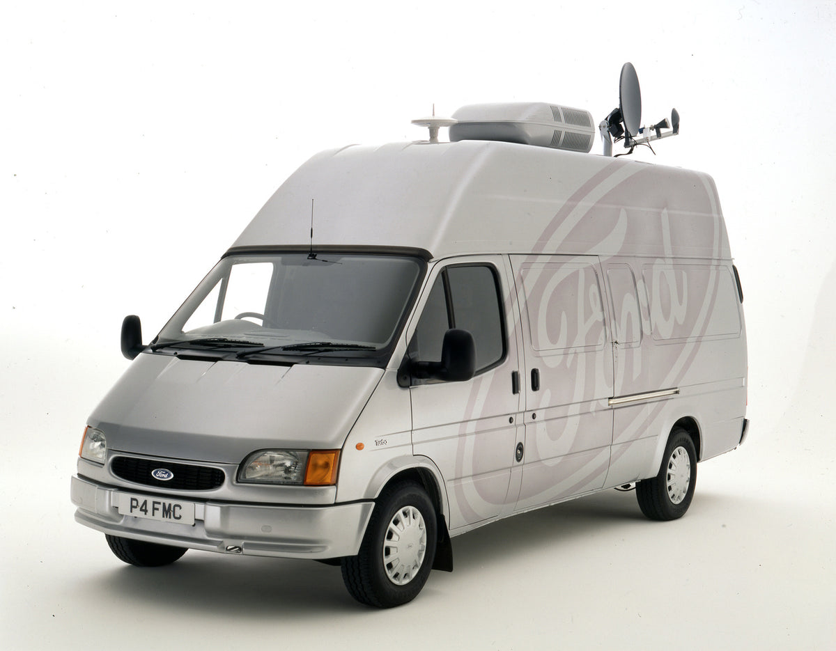 This archival image documents the 1996 Ford Transit Mark III Mobile Office in studio and is preserved in the Ford Heritage Vault as part of Ford Motor Company's historic photographic archive. Free for personal, non-commercial use. Ford Heritage Va...