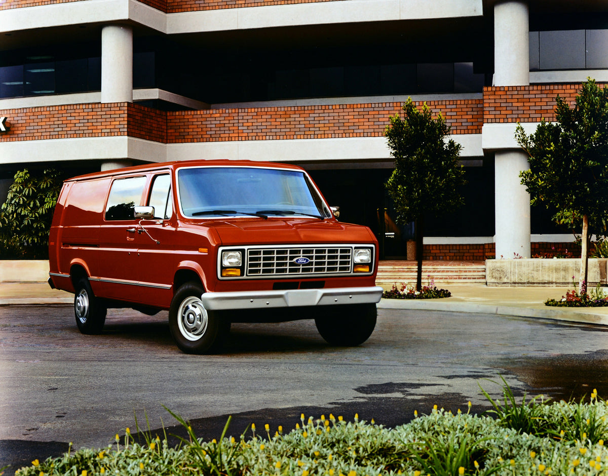 This archival image documents the 1991 Ford Econoline and is preserved in the Ford Heritage Vault as part of Ford Motor Company's historic photographic archive. Free for personal, non-commercial use. Ford Heritage Vault reference AR-2001-94-208806...