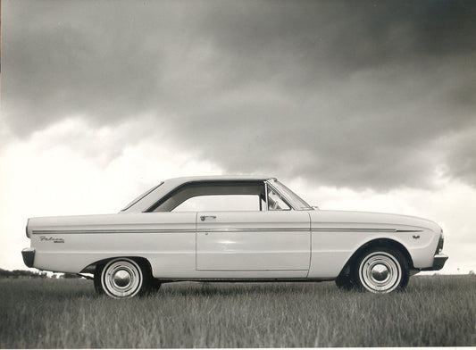 1964 Ford XM Falcon 2 Door Hardtop low side view in scenic field HV 1964-0107