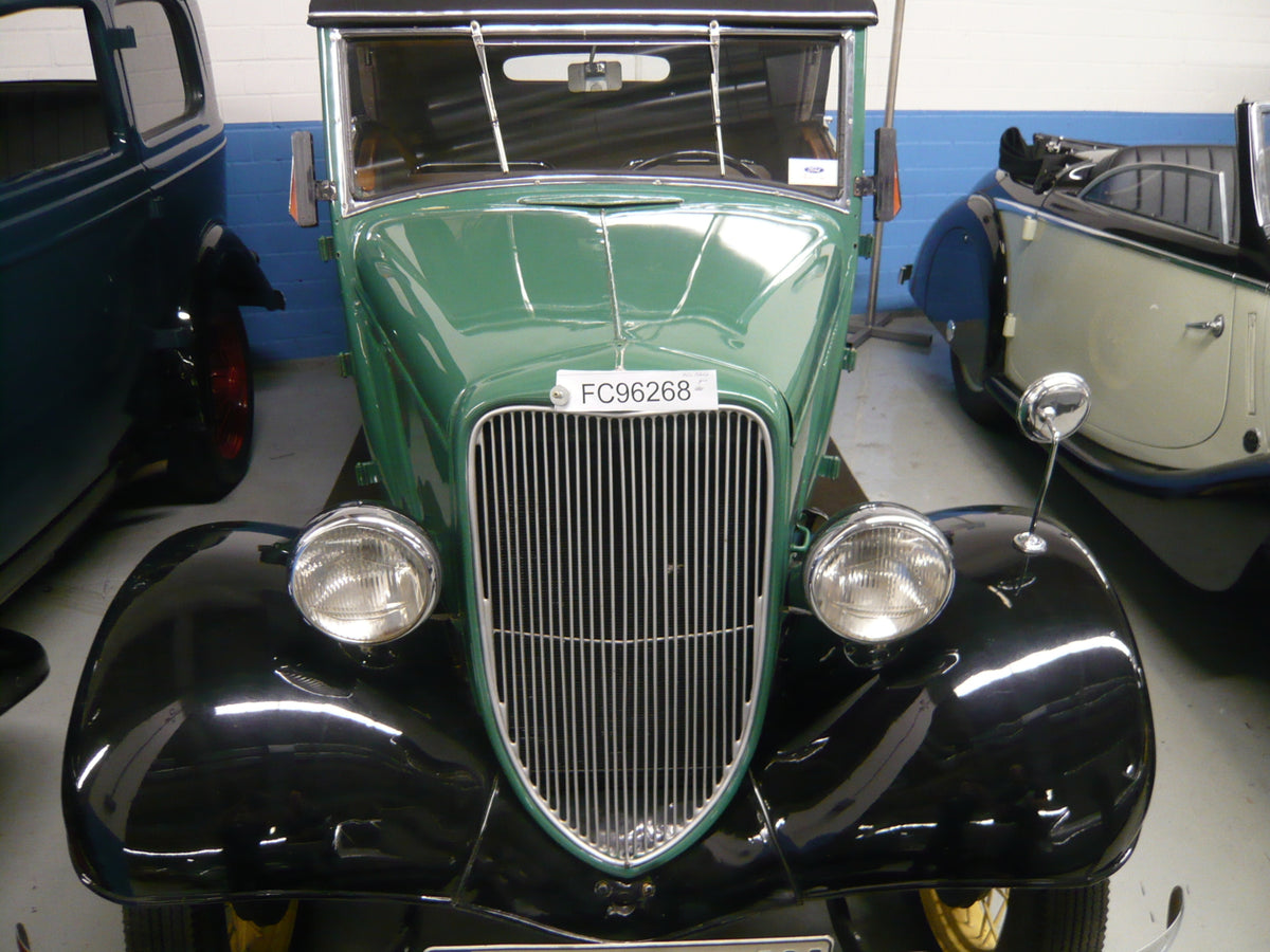 This archival image documents the 1935 Ford Model Y and is preserved in the Ford Heritage Vault as part of Ford Motor Company's historic photographic archive. Free for personal, non-commercial use. Ford Heritage Vault reference AR-2024-9.2.11.