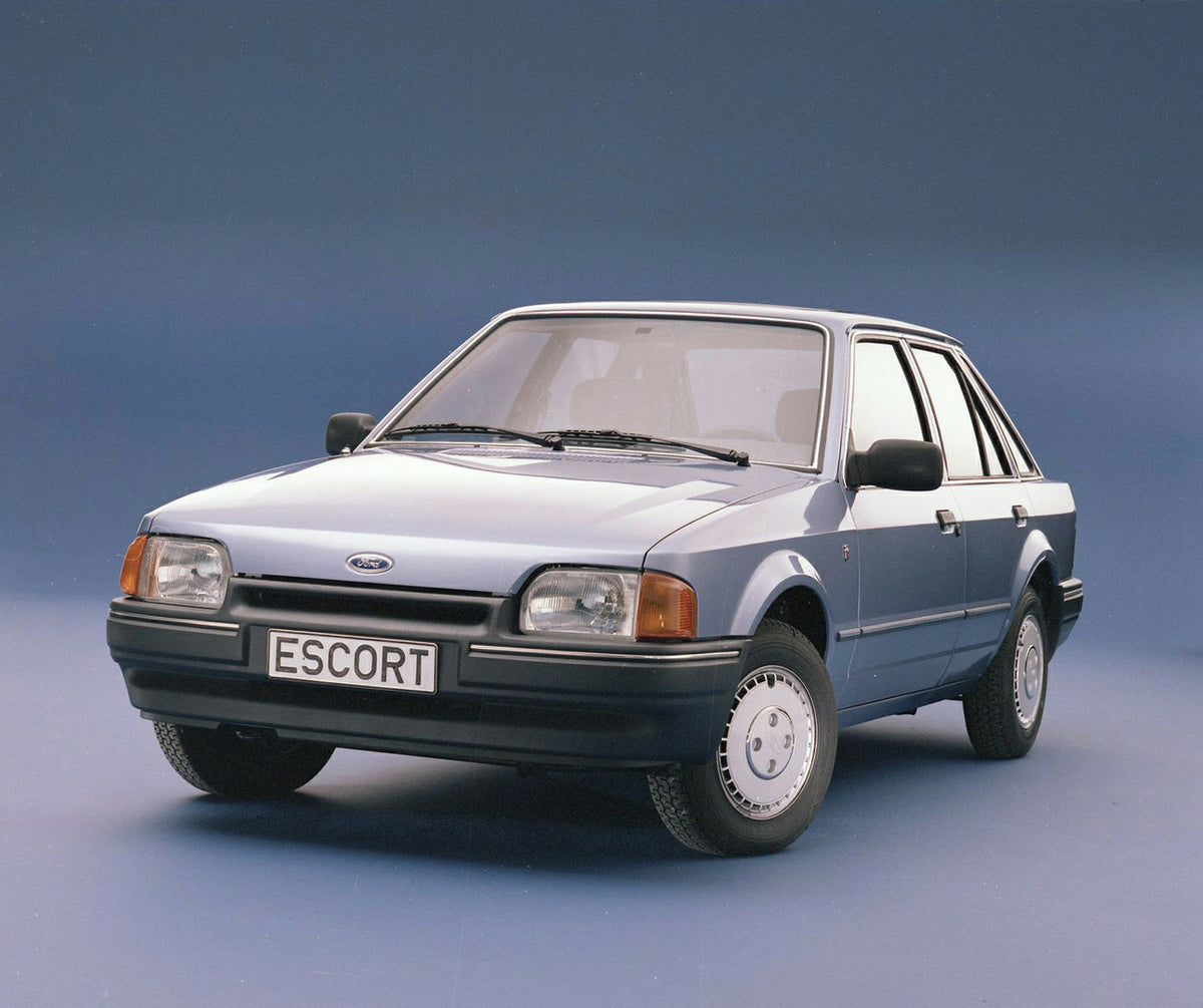 This archival image documents the 1986 Ford Escort Mark IV 1.6 Ghia LHD in studio and is preserved in the Ford Heritage Vault as part of Ford Motor Company's historic photographic archive. Free for personal, non-commercial use. Ford Heritage Vault...
