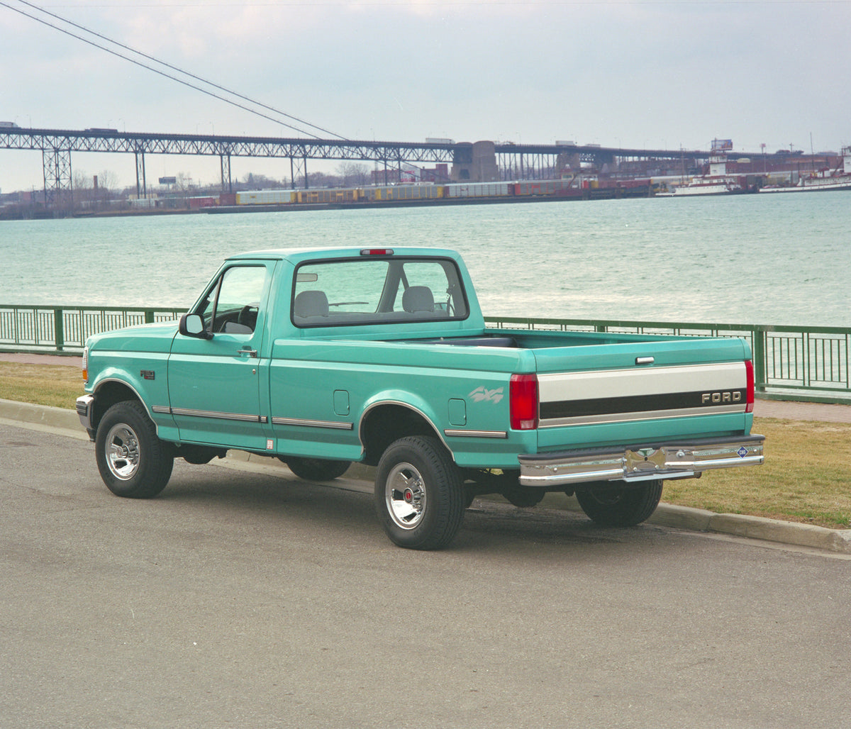 This archival image documents the 1994 Ford F-150 XLT natural gas fueled truck and is preserved in the Ford Heritage Vault as part of Ford Motor Company's historic photographic archive. Free for personal, non-commercial use. Ford Heritage Vault re...