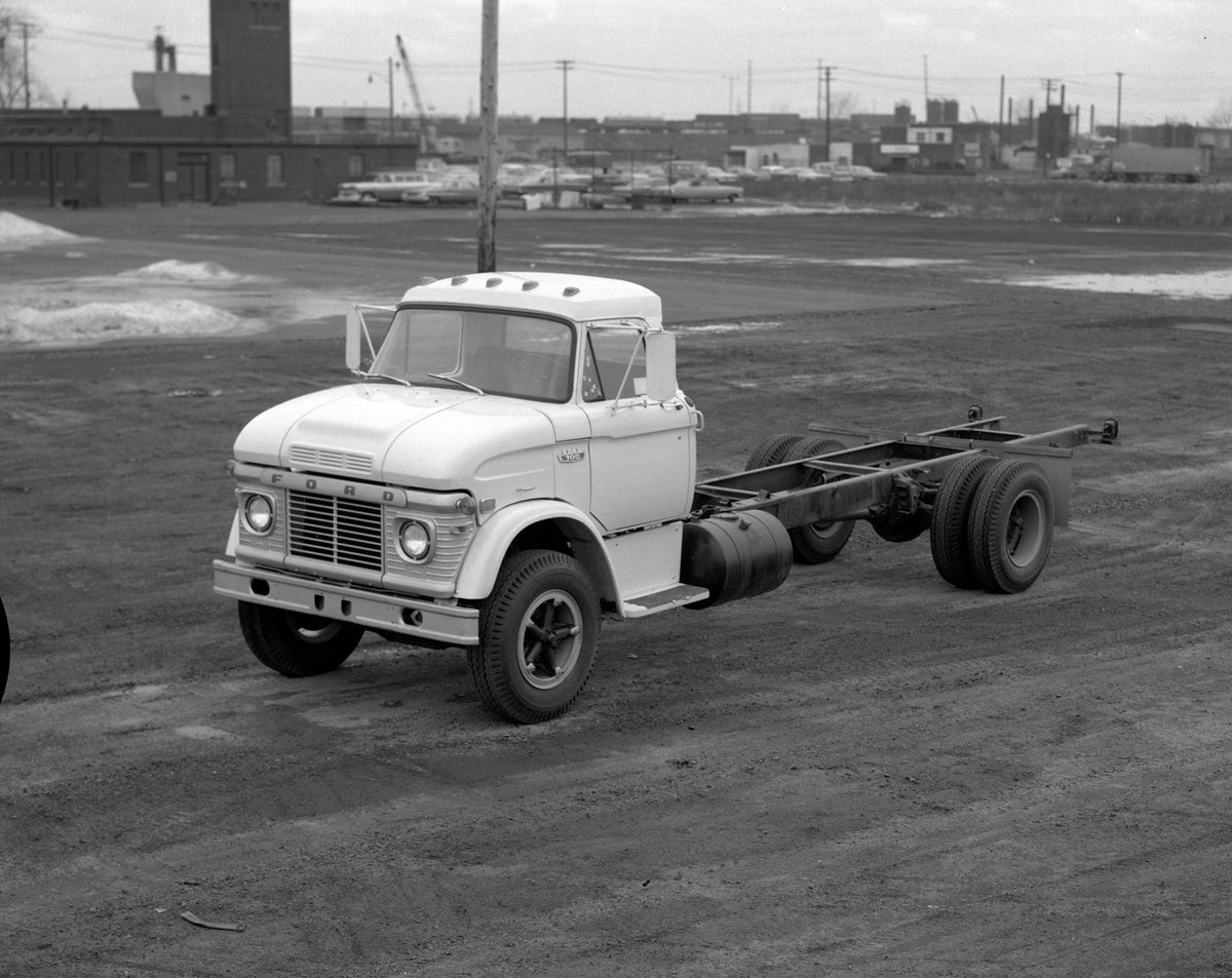 This archival image documents the 1968 Ford F-700 truck and is preserved in the Ford Heritage Vault as part of Ford Motor Company's historic photographic archive. Free for personal, non-commercial use. Ford Heritage Vault reference AR-2008-8.1.2.6...