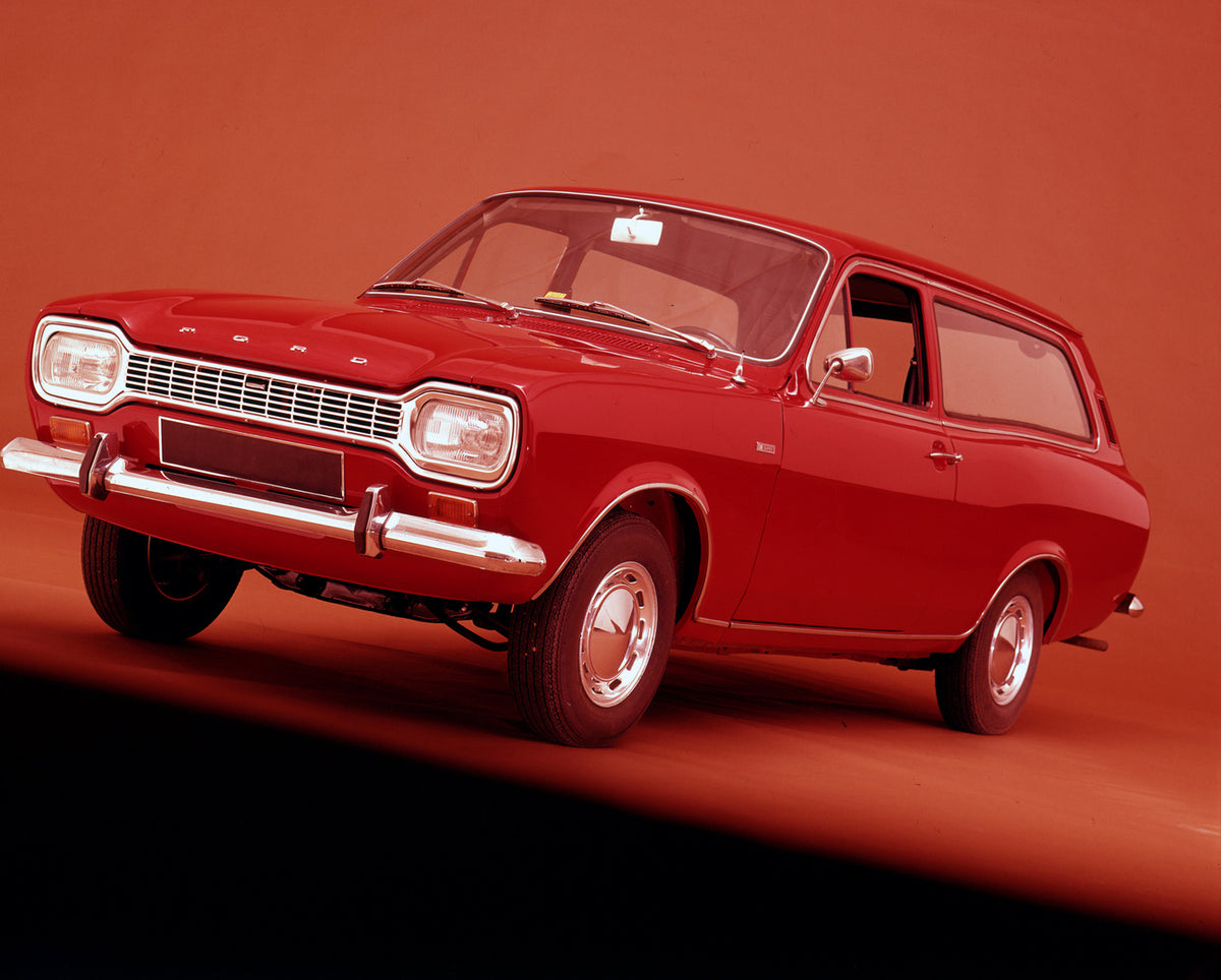 This archival image documents the 1969 Ford Escort Mark I Super Estate LHD in studio and is preserved in the Ford Heritage Vault as part of Ford Motor Company's historic photographic archive. Free for personal, non-commercial use. Ford Heritage Va...
