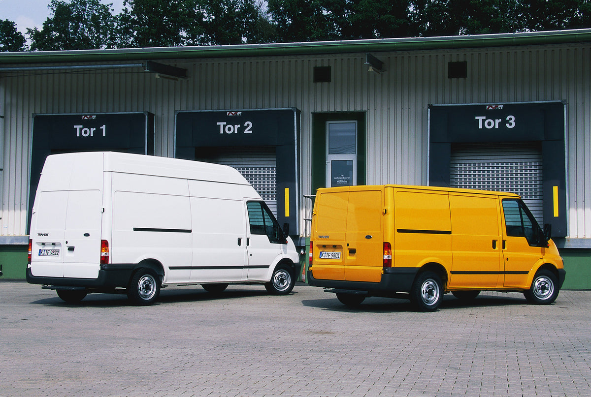 This archival image documents the 2000 Ford Transit Mark VI FWD Vans rear view behind warehouse and is preserved in the Ford Heritage Vault as part of Ford Motor Company's historic photographic archive. Free for personal, non-commercial use. Ford ...