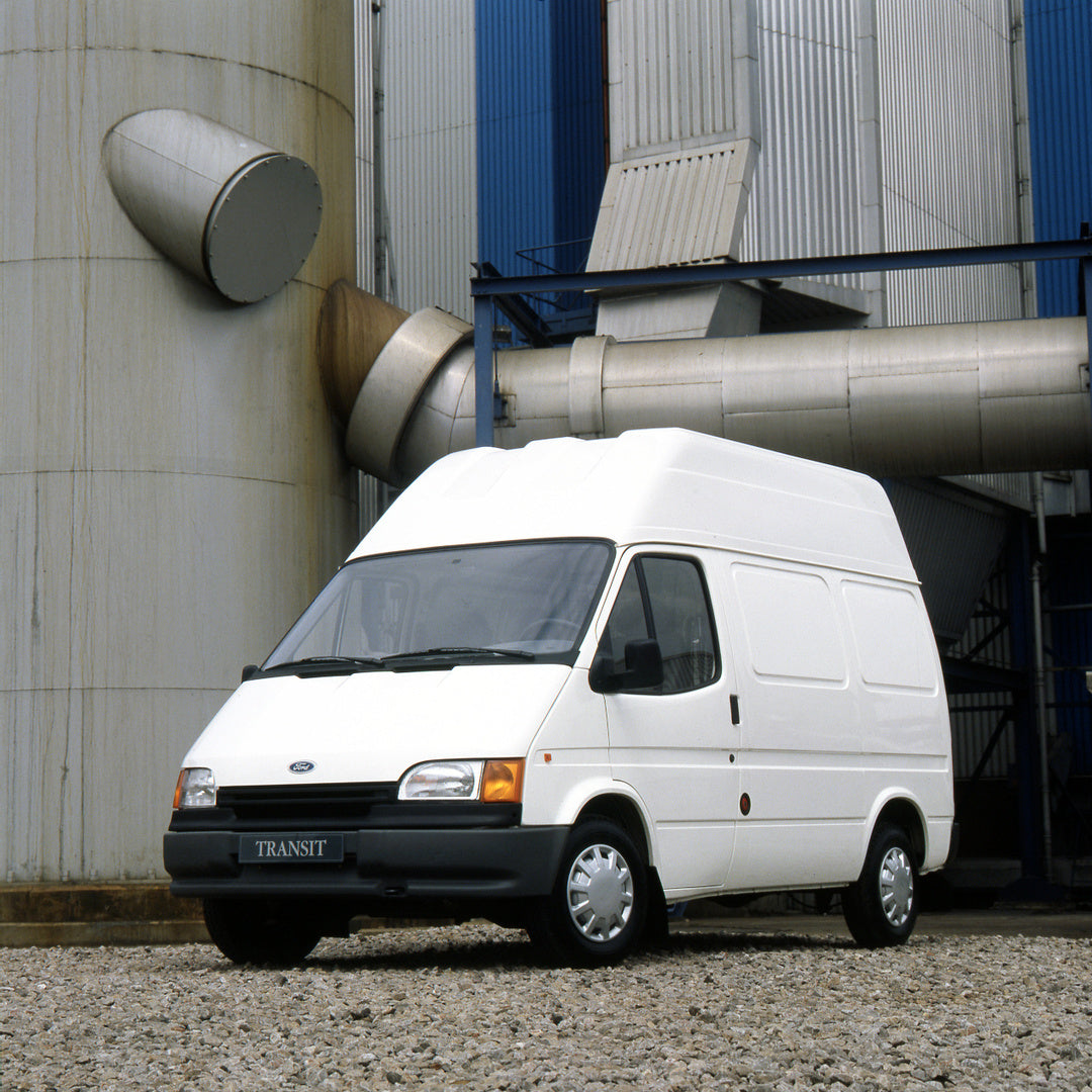 This archival image documents the 1991 Ford Transit Mark III High Roof Van LHD in industrial setting and is preserved in the Ford Heritage Vault as part of Ford Motor Company's historic photographic archive. Free for personal, non-commercial use. ...