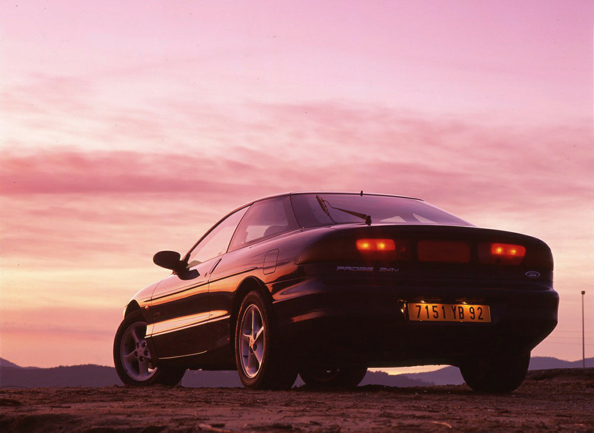 This archival image documents the 1994 Ford Probe Mark II in Nice, France and is preserved in the Ford Heritage Vault as part of Ford Motor Company's historic photographic archive. Free for personal, non-commercial use. Ford Heritage Vault referen...
