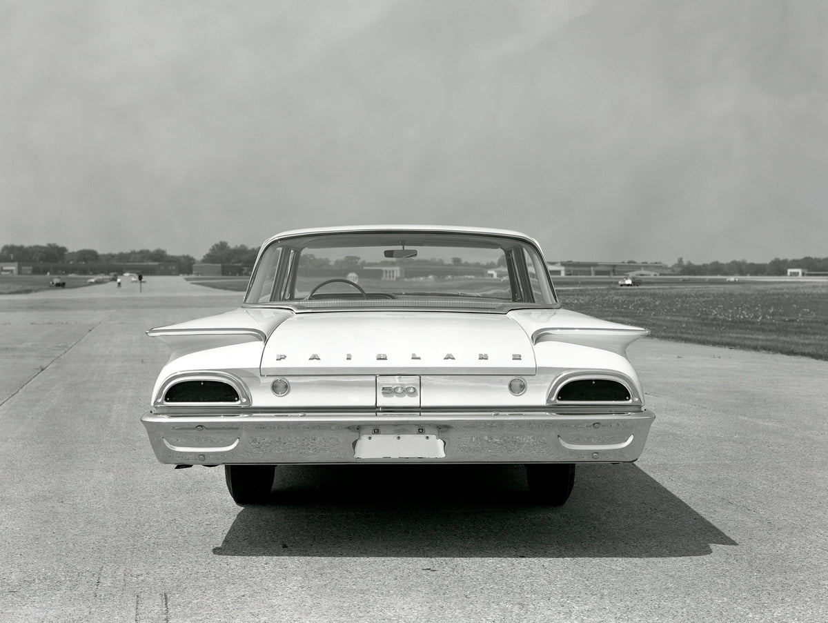 This archival image documents the 1960 Ford Sunliner convertible and is preserved in the Ford Heritage Vault as part of Ford Motor Company's historic photographic archive. Free for personal, non-commercial use. Ford Heritage Vault reference AR-200...
