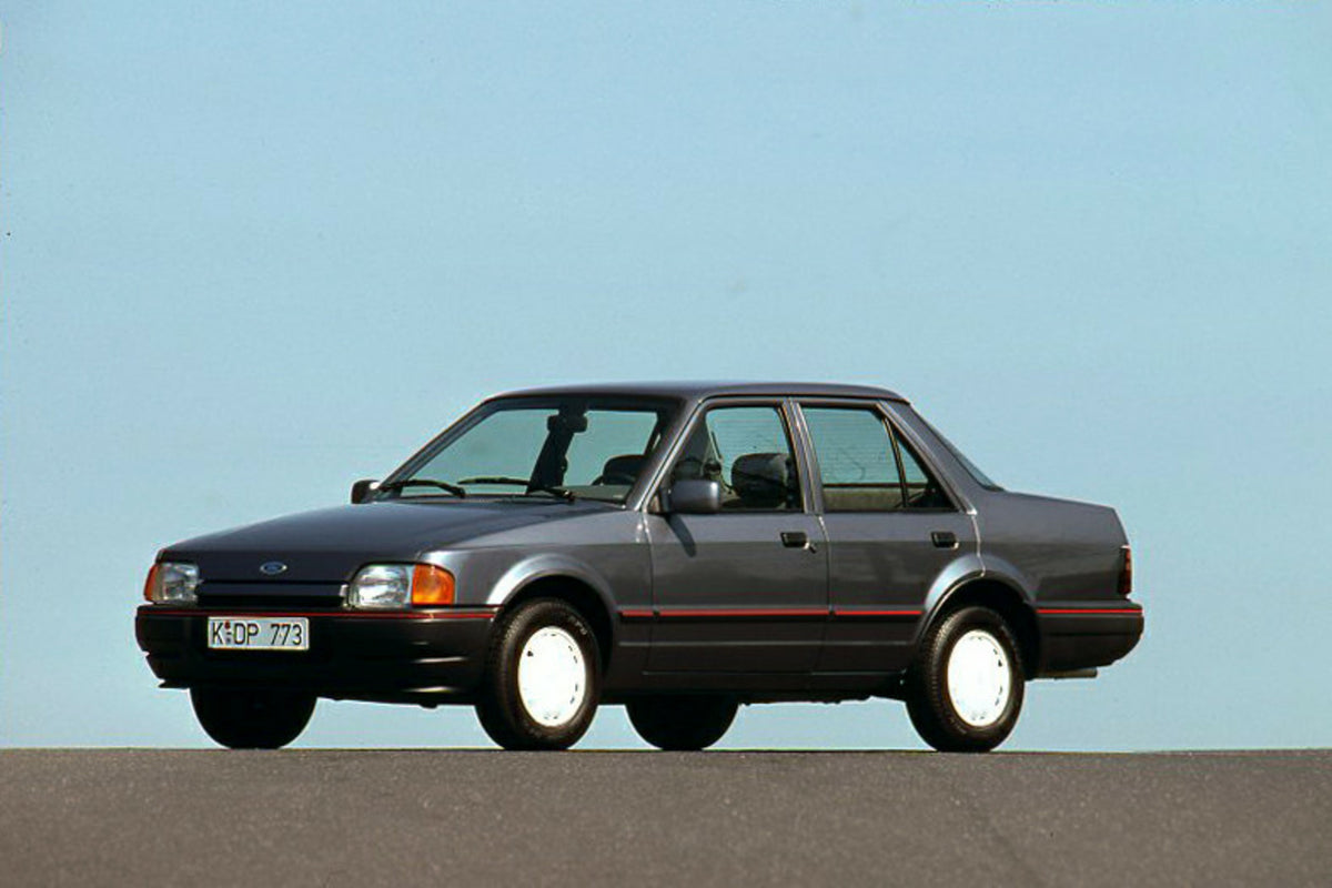 This archival image documents the 1989 Ford Orion Mark II LHD with scenic blue sky and is preserved in the Ford Heritage Vault as part of Ford Motor Company's historic photographic archive. Free for personal, non-commercial use. Ford Heritage Vaul...
