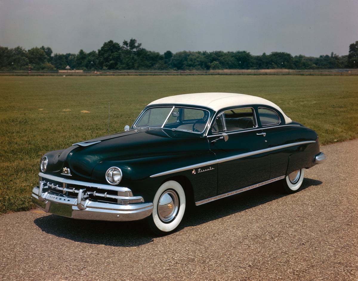 This archival image documents the 1950 Lincoln Lido and is preserved in the Ford Heritage Vault as part of Ford Motor Company's historic photographic archive. Free for personal, non-commercial use. Ford Heritage Vault reference AR-2008-8.1.1.619.