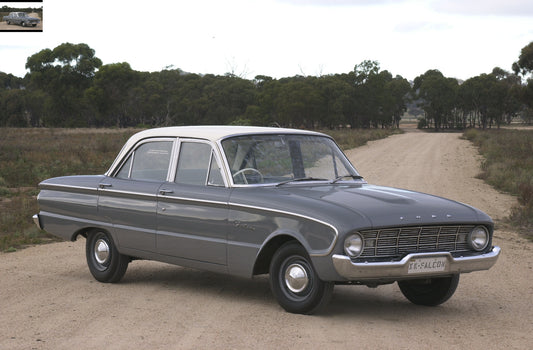 1960 Ford XK Falcon on test track with scenic trees DSC_9890 HV 1960-0112