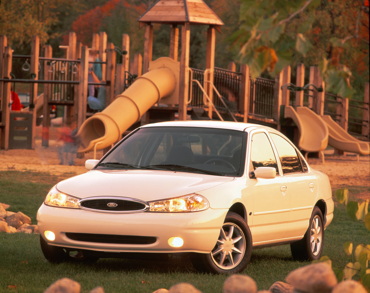 This archival image documents the 1998 Ford Contour and is preserved in the Ford Heritage Vault as part of Ford Motor Company's historic photographic archive. Free for personal, non-commercial use. Ford Heritage Vault reference AR-2008-8.1.2.7016.