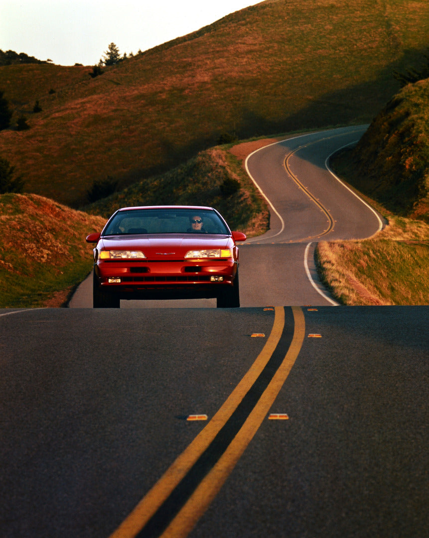 This archival image documents the 1992 Ford Thunderbird front end and is preserved in the Ford Heritage Vault as part of Ford Motor Company's historic photographic archive. Free for personal, non-commercial use. Ford Heritage Vault reference AR-20...