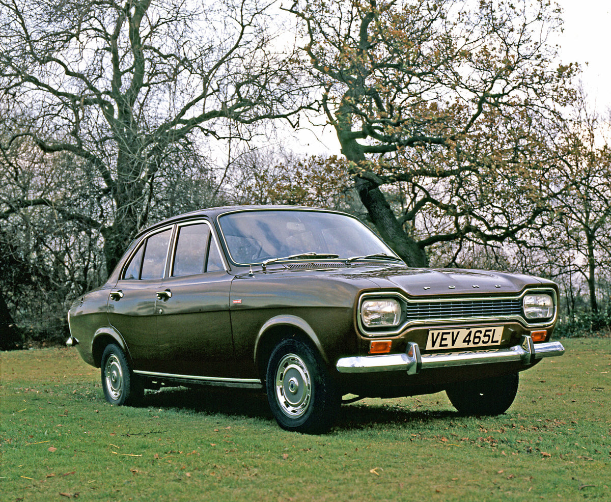 This archival image documents the 1972 Ford Escort Mark I 1300 GT with scenic trees MS7481199056 and is preserved in the Ford Heritage Vault as part of Ford Motor Company's historic photographic archive. Free for personal, non-commercial use. Ford...
