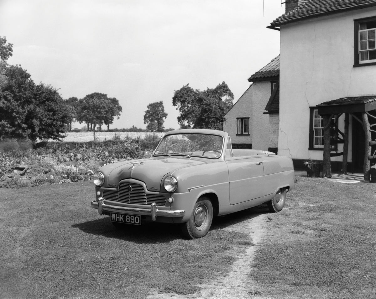 This archival image documents the 1953 Ford Zephyr Six convertible in Essex, England and is preserved in the Ford Heritage Vault as part of Ford Motor Company's historic photographic archive. Free for personal, non-commercial use. Ford Heritage Va...