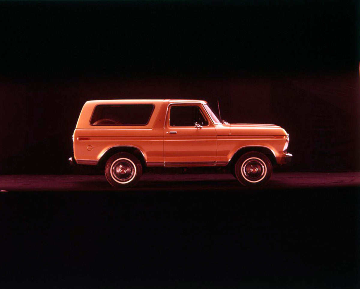 This archival image documents the 1975 Ford Bronco and is preserved in the Ford Heritage Vault as part of Ford Motor Company's historic photographic archive. Free for personal, non-commercial use. Ford Heritage Vault reference AR-2008-8.34.56.