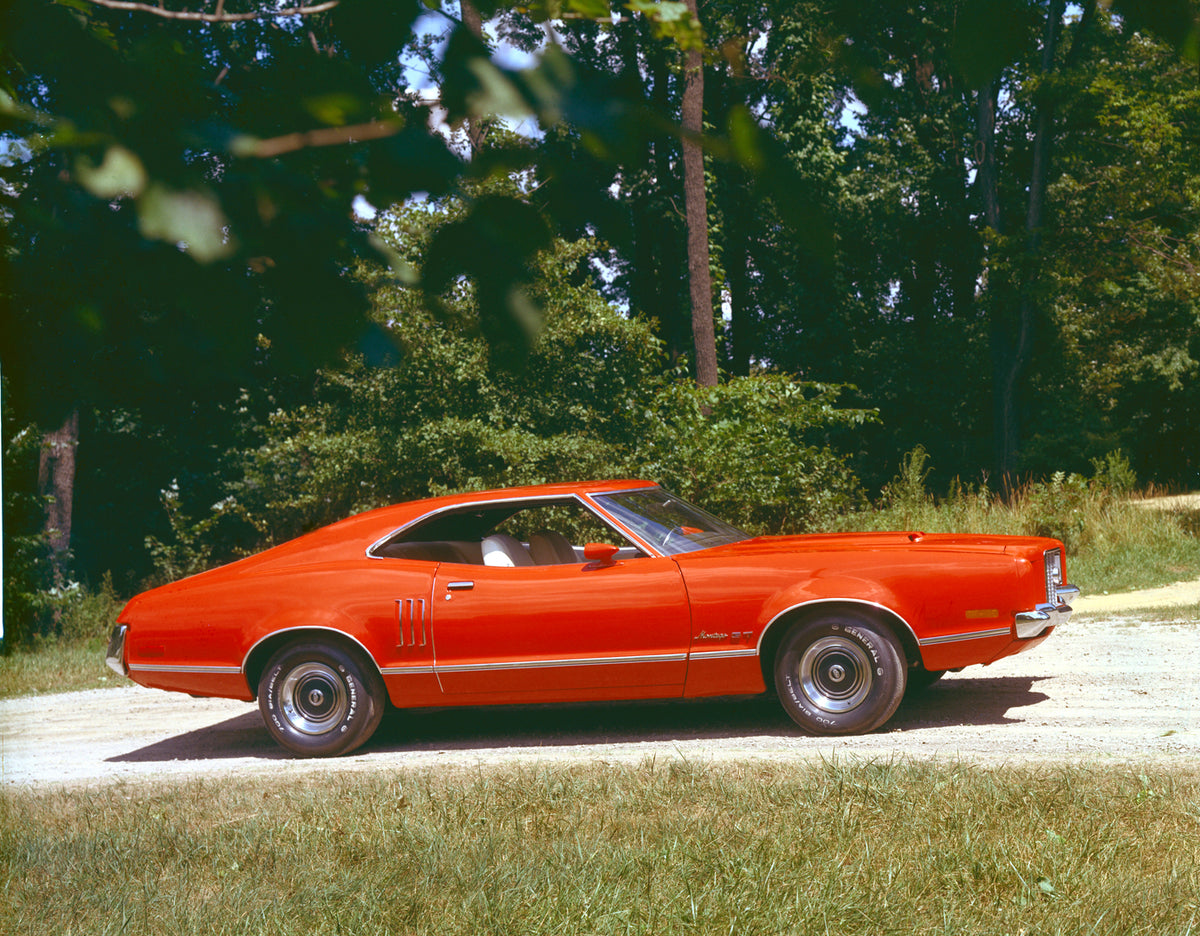 This archival image documents the 1972 Mercury Montego GT hardtop on Gravel Road with Trees in Background and is preserved in the Ford Heritage Vault as part of Ford Motor Company's historic photographic archive. Free for personal, non-commercial ...