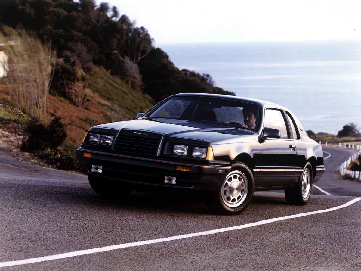 This archival image documents the 1986 Ford Thunderbird Turbo-Coupe scenic and is preserved in the Ford Heritage Vault as part of Ford Motor Company's historic photographic archive. Free for personal, non-commercial use. Ford Heritage Vault refere...