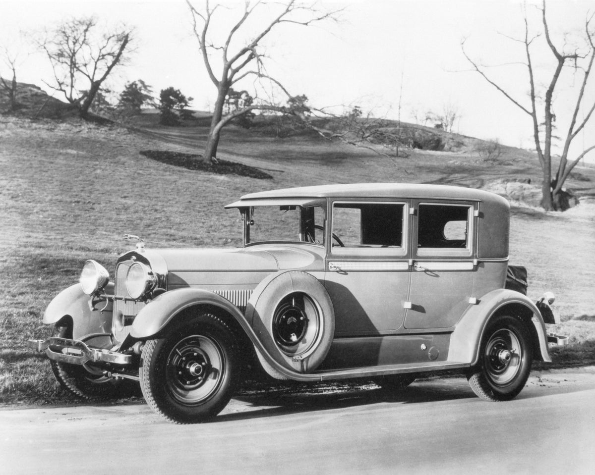 This archival image documents the 1928 Lincoln Derham Sport Sedan and is preserved in the Ford Heritage Vault as part of Ford Motor Company's historic photographic archive. Free for personal, non-commercial use. Ford Heritage Vault reference AR-20...