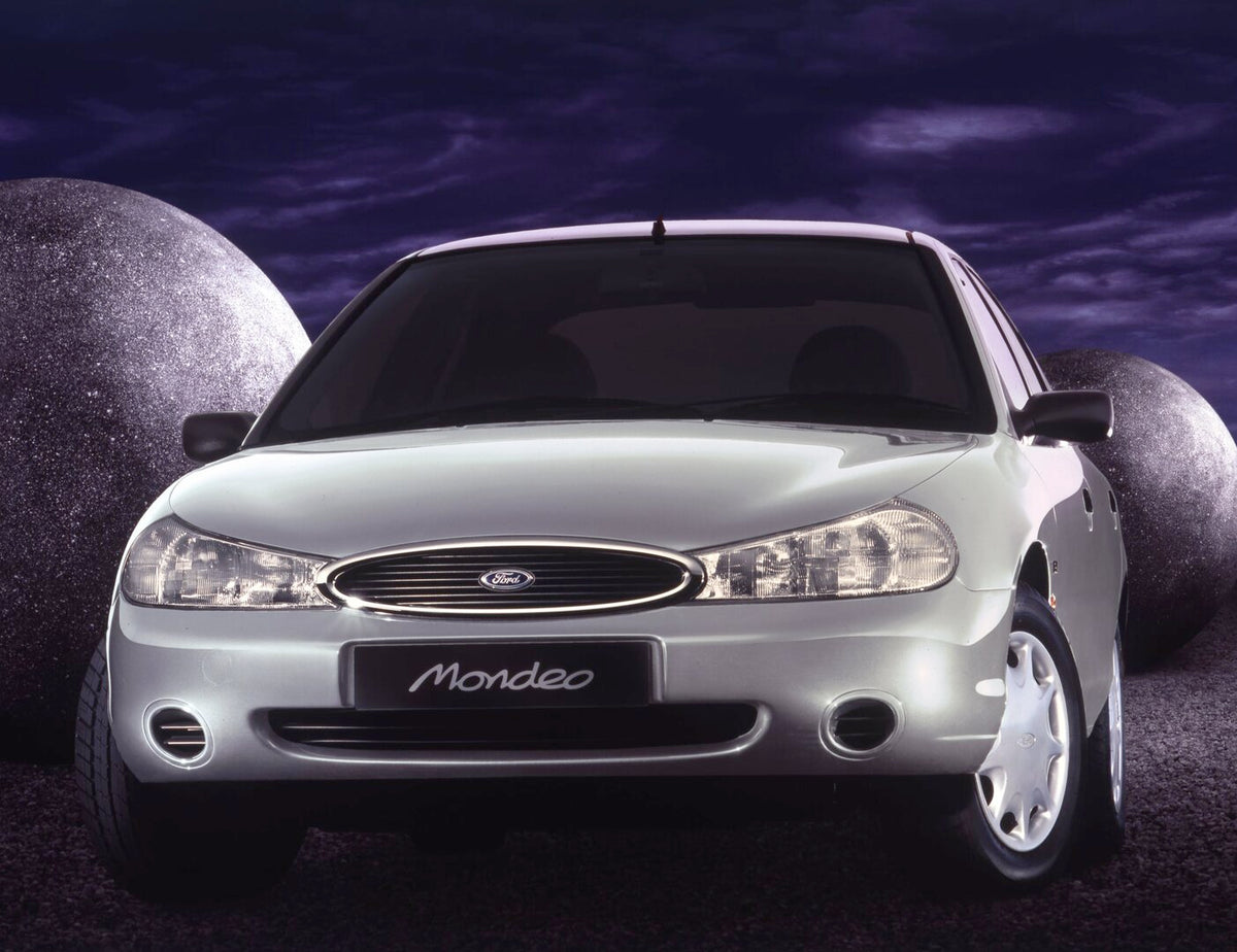 This archival image documents the 1997 Ford Mondeo Mark I GLX in scenic studio and is preserved in the Ford Heritage Vault as part of Ford Motor Company's historic photographic archive. Free for personal, non-commercial use. Ford Heritage Vault re...