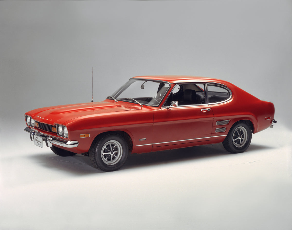 This archival image documents the 1971 Mercury Capri and is preserved in the Ford Heritage Vault as part of Ford Motor Company's historic photographic archive. Free for personal, non-commercial use. Ford Heritage Vault reference AR-2008-8.1.11.210.
