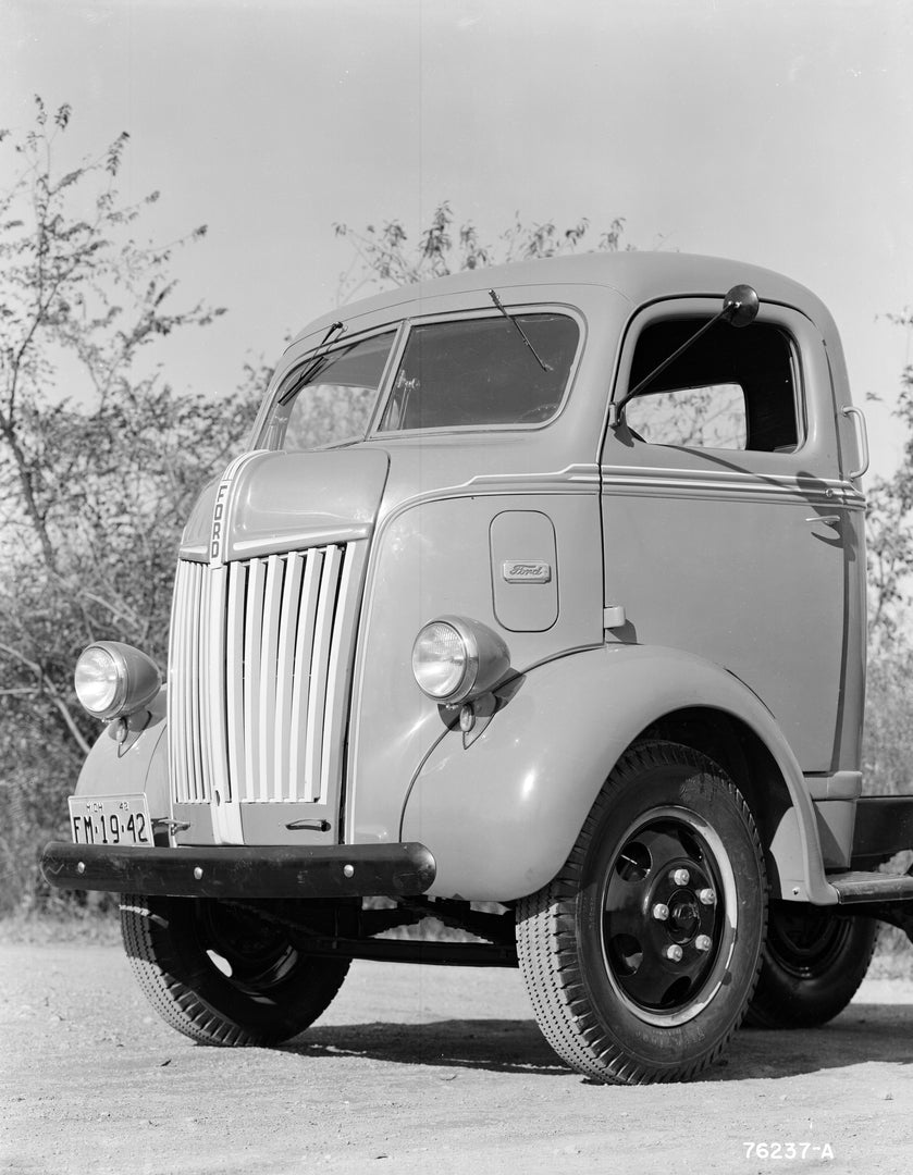 This archival image documents the 1942 Ford Cab Over Engine truck and is preserved in the Ford Heritage Vault as part of Ford Motor Company's historic photographic archive. Free for personal, non-commercial use. Ford Heritage Vault reference AR-20...