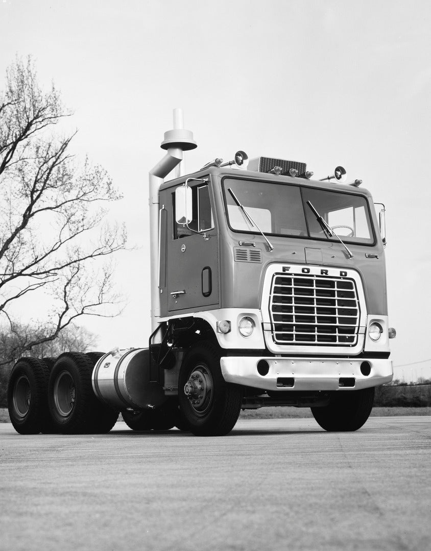 This archival image documents the 1976 Ford W-Series truck and is preserved in the Ford Heritage Vault as part of Ford Motor Company's historic photographic archive. Free for personal, non-commercial use. Ford Heritage Vault reference AR-2001-77-1...