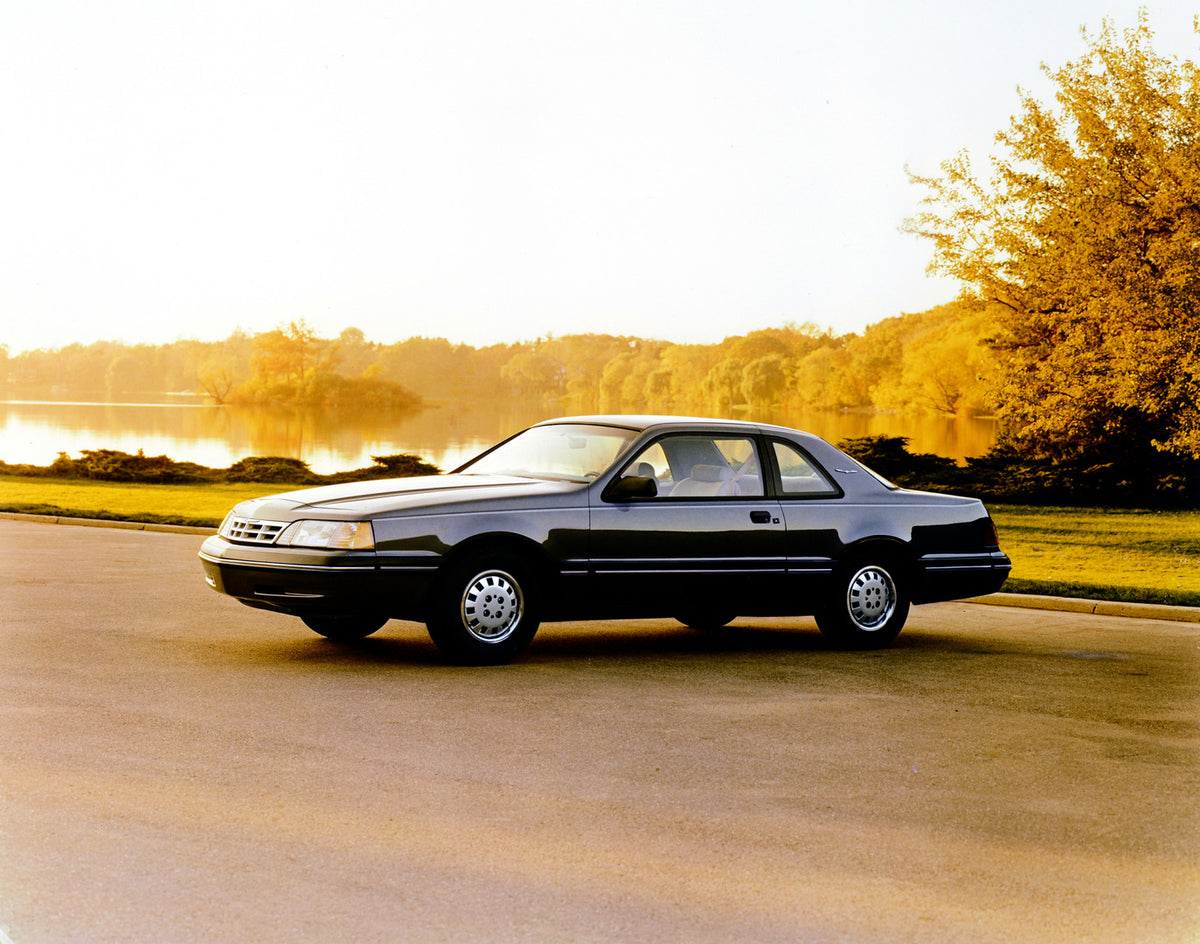 This archival image documents the 1987 Ford Thunderbird two-door and is preserved in the Ford Heritage Vault as part of Ford Motor Company's historic photographic archive. Free for personal, non-commercial use. Ford Heritage Vault reference AR-200...