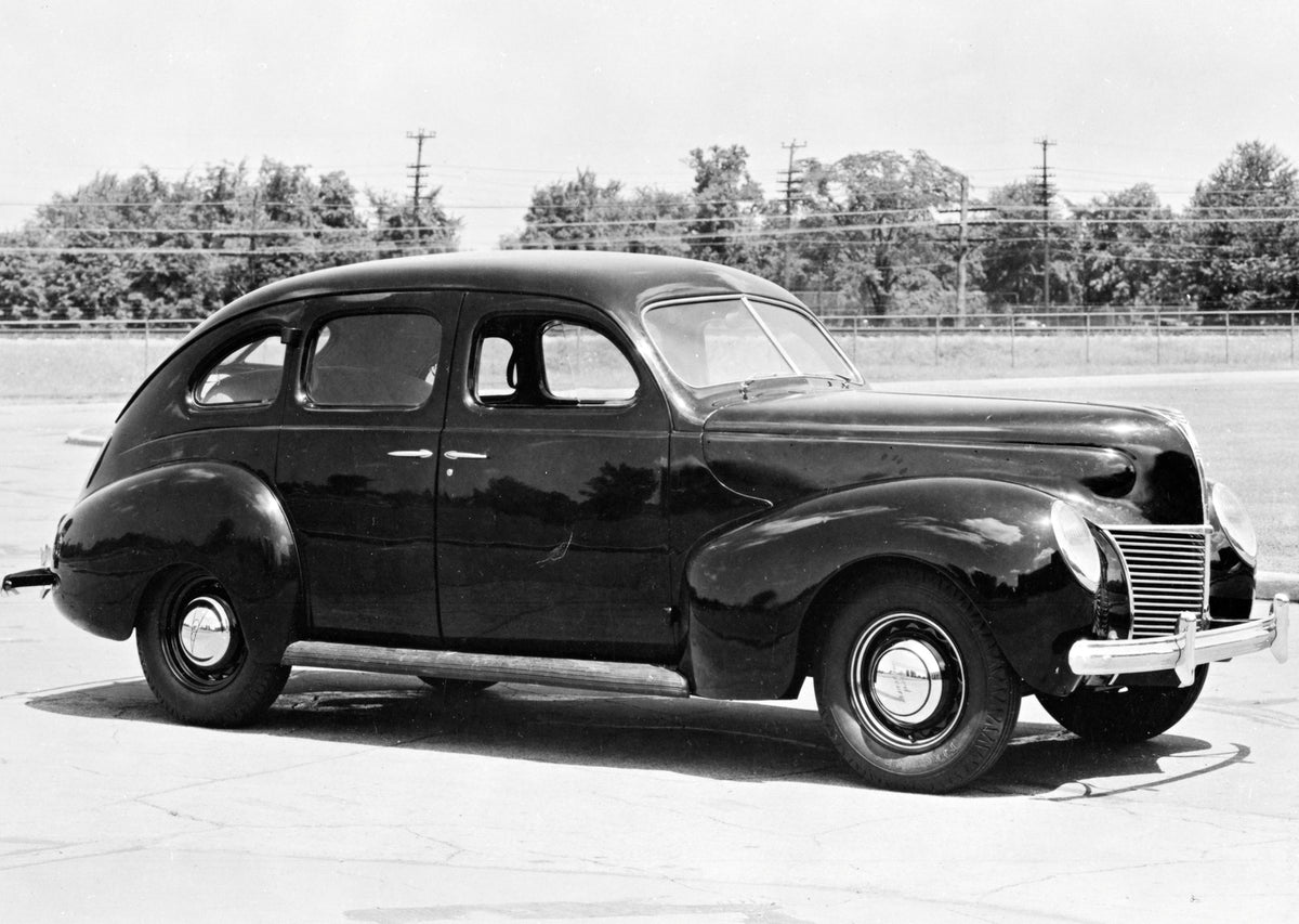 This archival image documents the 1939 Mercury four-door Sedan and is preserved in the Ford Heritage Vault as part of Ford Motor Company's historic photographic archive. Free for personal, non-commercial use. Ford Heritage Vault reference AR-2008-...
