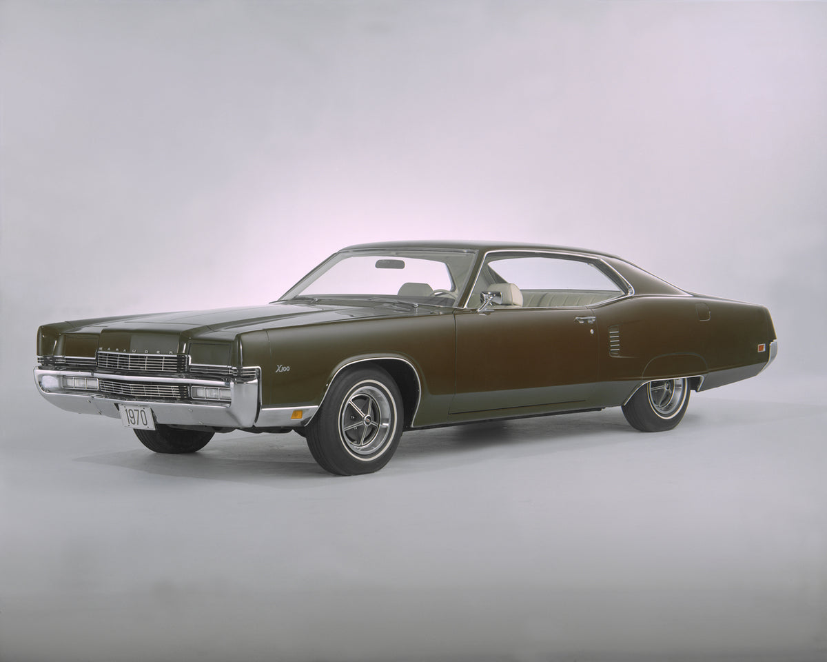 This archival image documents the 1970 Mercury Marauder X-100 Hardtop and is preserved in the Ford Heritage Vault as part of Ford Motor Company's historic photographic archive. Free for personal, non-commercial use. Ford Heritage Vault reference A...