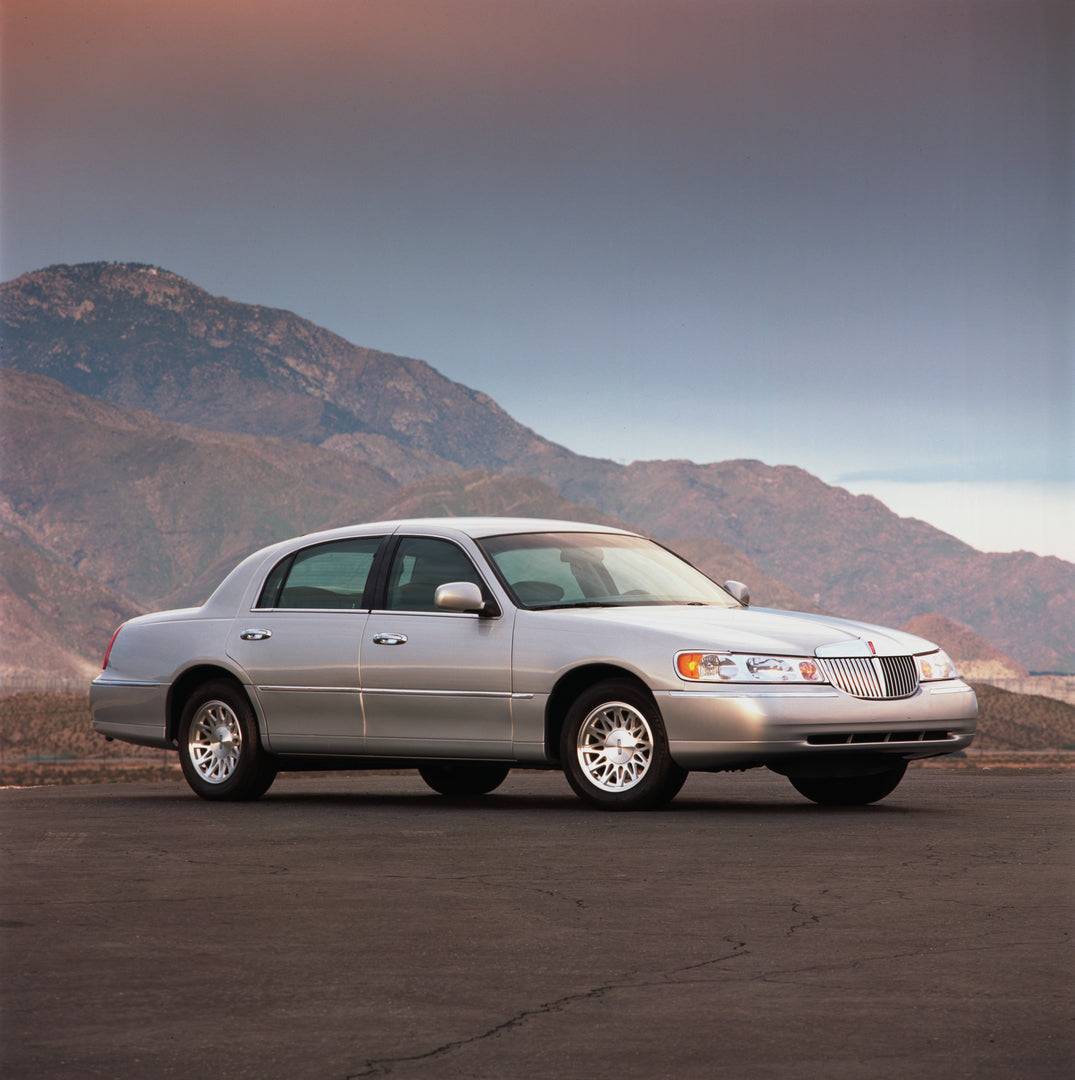 This archival image documents the 1998 Lincoln Town Car and is preserved in the Ford Heritage Vault as part of Ford Motor Company's historic photographic archive. Free for personal, non-commercial use. Ford Heritage Vault reference AR-2008-8.1.1.1...