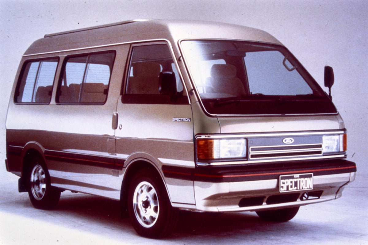 This archival image documents the 1984 Ford Spectron Van Driver Side Front End View in Studio FAP-2011-3 and is preserved in the Ford Heritage Vault as part of Ford Motor Company's historic photographic archive. Free for personal, non-commercial u...