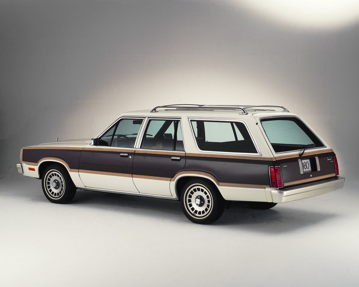 This archival image documents the 1980 Ford Fairmont station wagon and is preserved in the Ford Heritage Vault as part of Ford Motor Company's historic photographic archive. Free for personal, non-commercial use. Ford Heritage Vault reference AR-2...