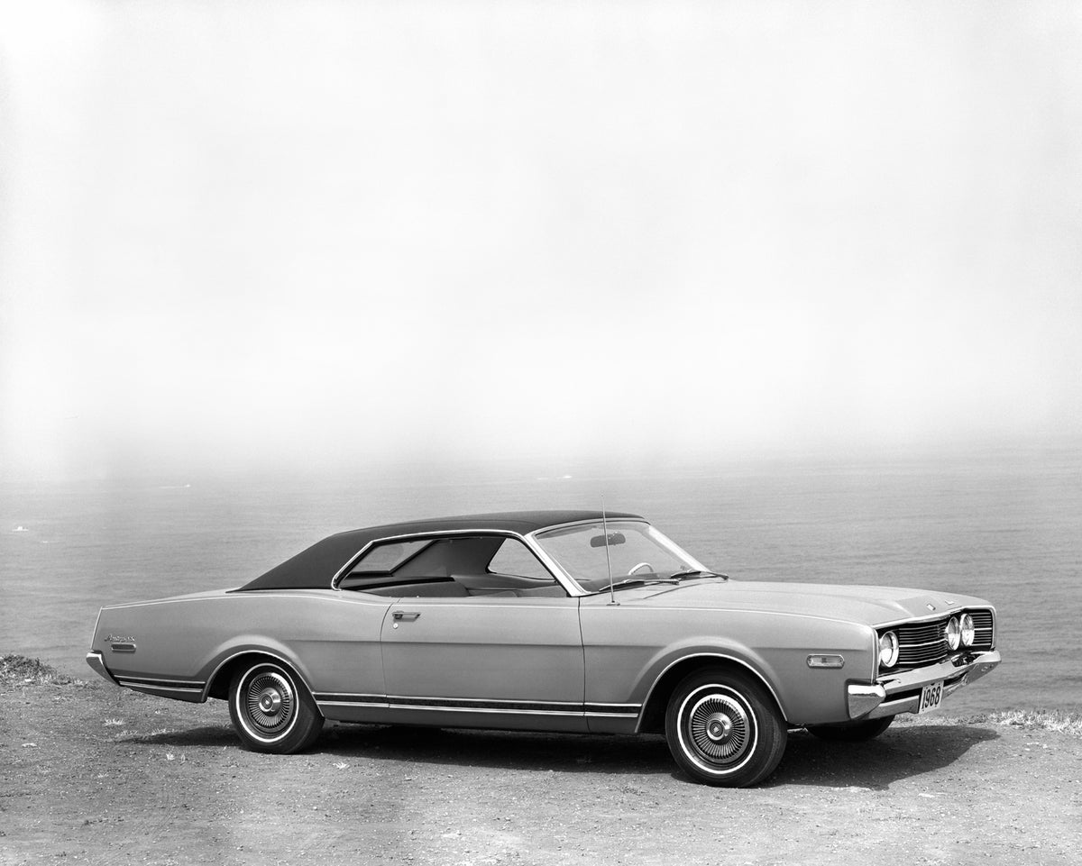 This archival image documents the 1968 Mercury Montego MX hardtop and is preserved in the Ford Heritage Vault as part of Ford Motor Company's historic photographic archive. Free for personal, non-commercial use. Ford Heritage Vault reference AR-20...
